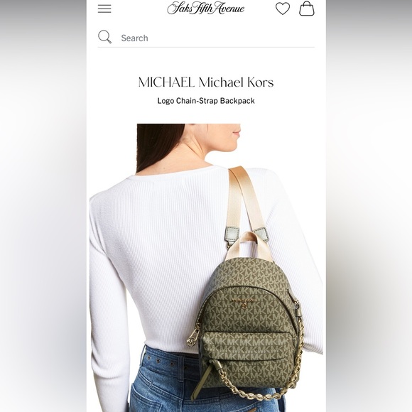 🌟New Michael Kors Logo Chain-Strap Backpack🌟 - Picture 8 of 11